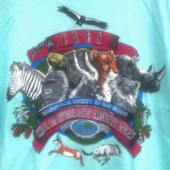 San Diego Zoo . Size: Extra Large {46-48}  ............ Short Sleeve Tee Shirt - Picture 4 of 5